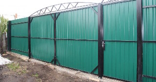 Купить ворота из профнастила Курганинск, цена от 4054 руб.